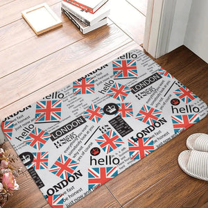 UK Flag Doormat - Welcome Mat for Bath and Front Door