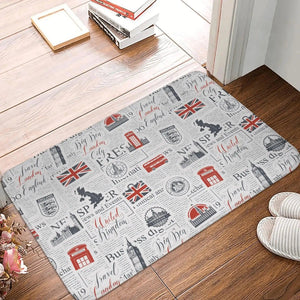 UK Flag Doormat - Welcome Mat for Bath and Front Door