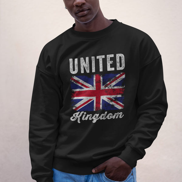 UK Flag Vintage British Flag Sweatshirt