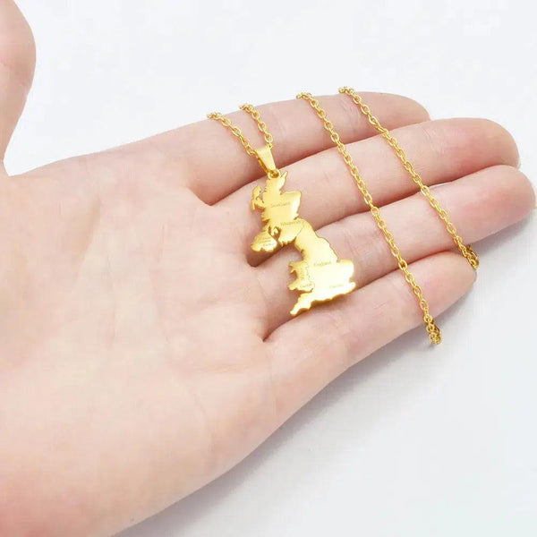 UK Map Necklace