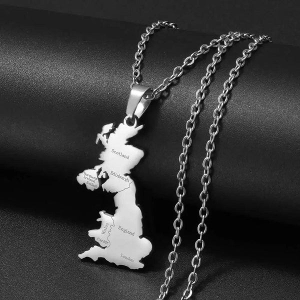 UK Map Necklace