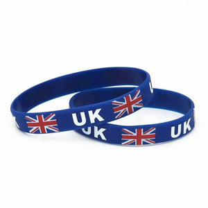 UK Flag Bracelet - Silicone Wristband