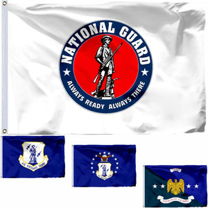 US National Guard Flags - 90x150cm(3x5ft) - 60x90cm(2x3ft)