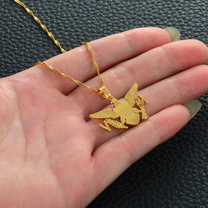 United States Virgin Islands Eagle Pendant Necklace