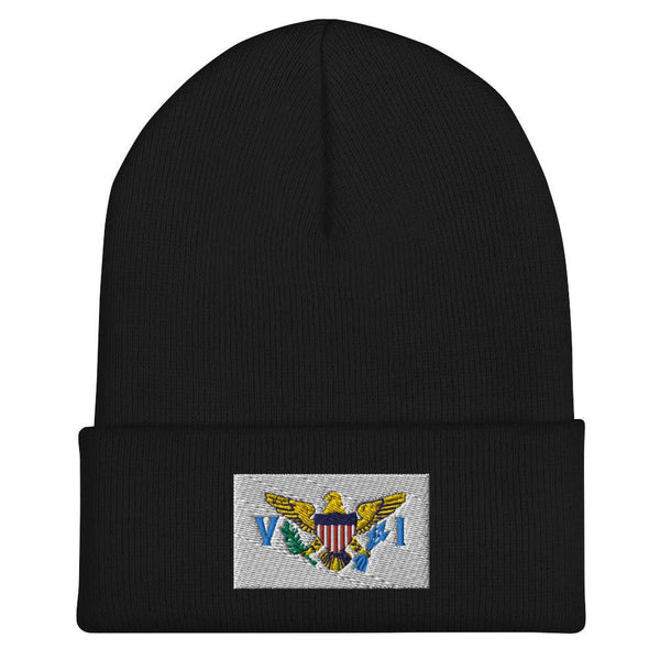 US Virgin Islands Flag Beanie - Embroidered Winter Hat