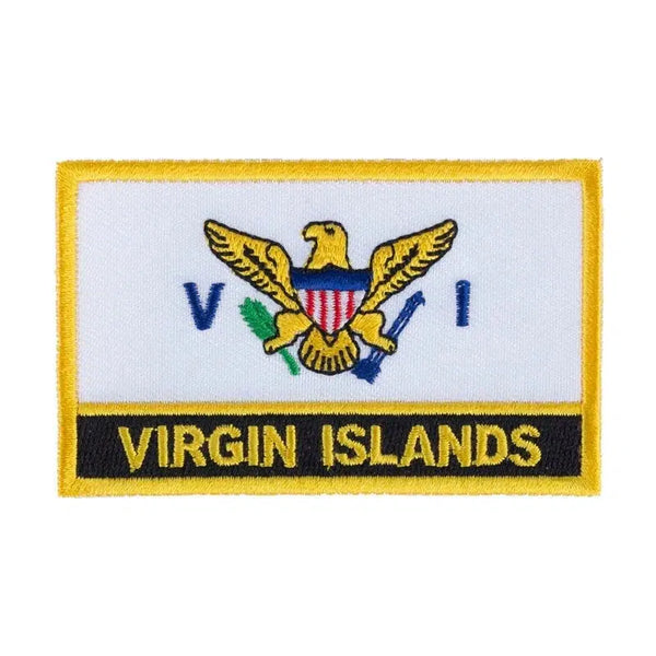 US Virgin Islands Flag Patch - Sew On/Iron On Patch