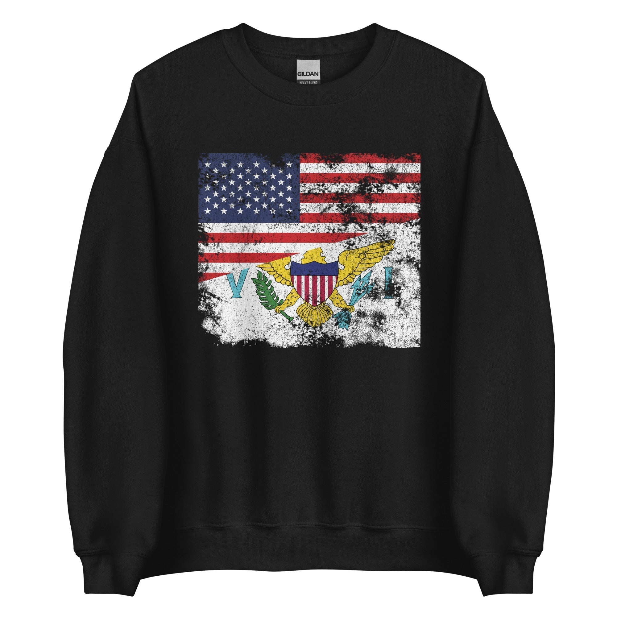 Virgin Islands USA USA Flag Sweatshirt