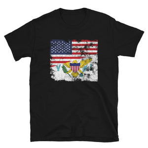 Virgin Islands USA USA Flag T-Shirt