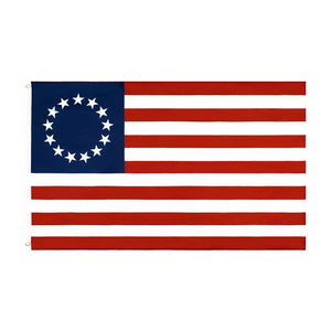 USA 13 Star Betsy Ross Flag - 90x150cm(3x5ft) - 60x90cm(2x3ft)