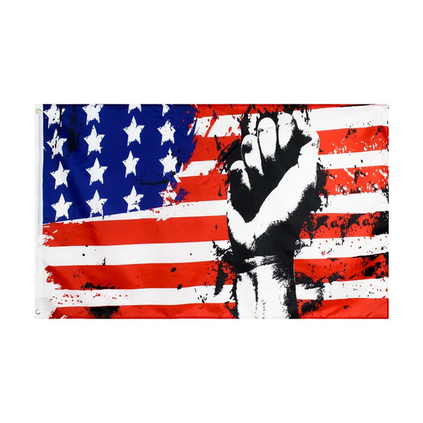 USA American Fist Flag - 90x150cm(3x5ft) - 60x90cm(2x3ft)