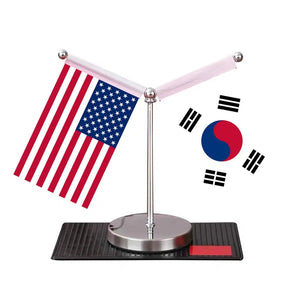 USA China Desk Flag - Custom Table Flags (Mini)