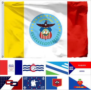 USA City Flags - American City Flags - 90x150cm(3x5ft) - 60x90cm(2x3ft)