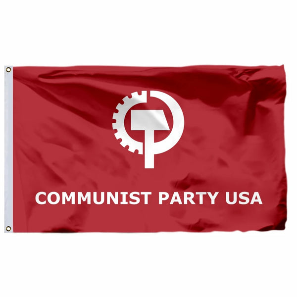 USA Communist Party Flag - 90x150cm(3x5ft) - 60x90cm(2x3ft)