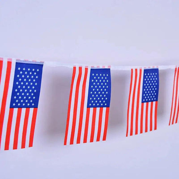 USA Flag Bunting Banner - 20Pcs
