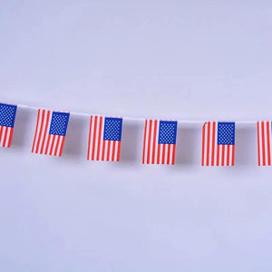 USA Flag Bunting Banner - 20Pcs