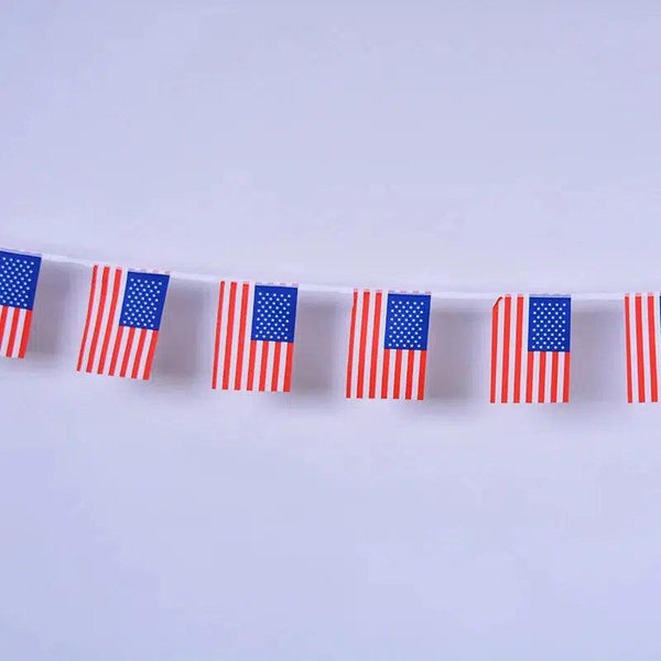 USA Flag Bunting Banner - 20Pcs