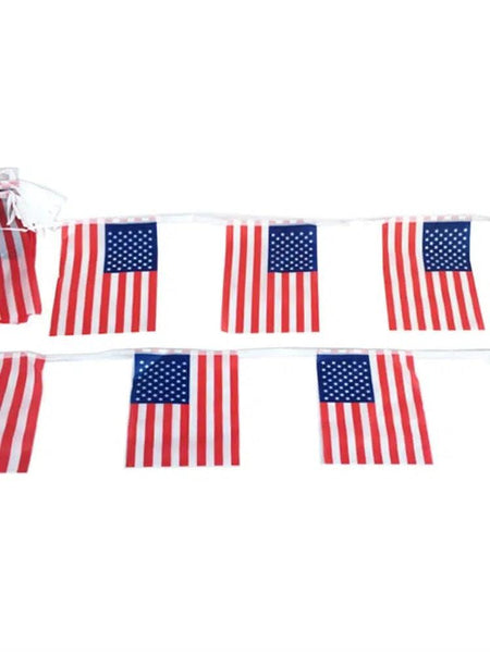 USA Flag Bunting Banner - 20Pcs