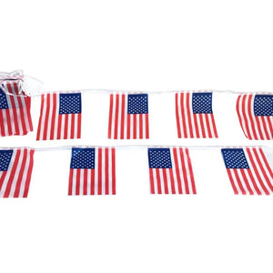 USA Flag Bunting Banner - 20Pcs