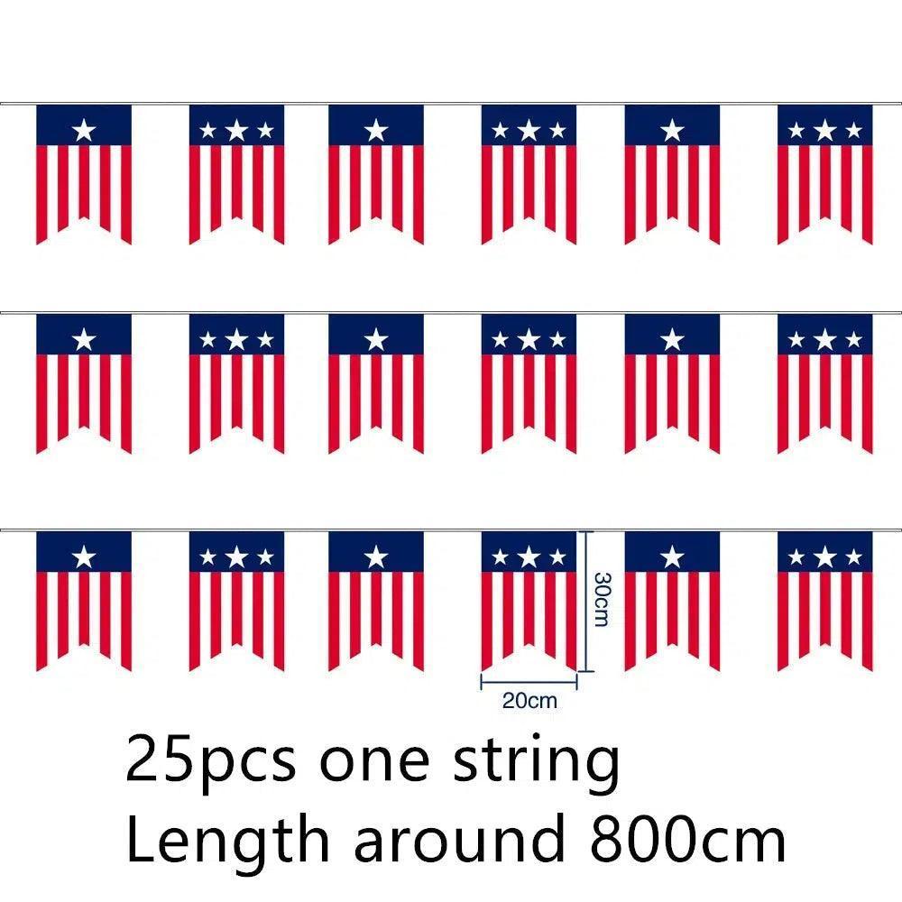 USA Flag Bunting Banner Collection - 25Pcs