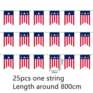 USA Flag Bunting Banner Collection - 25Pcs