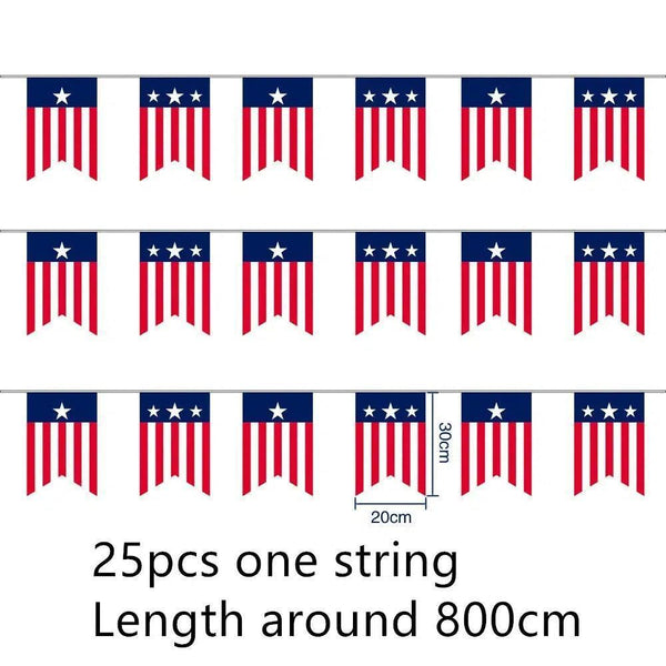 USA Flag Bunting Banner Collection - 25Pcs