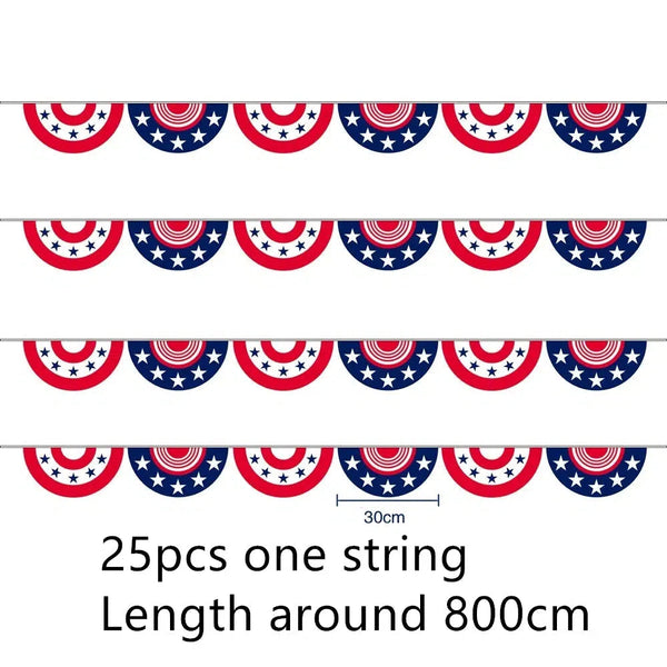 USA Flag Bunting Banner Collection - 25Pcs
