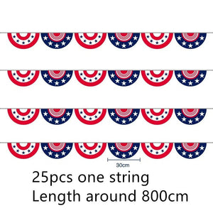 USA Flag Bunting Banner Collection - 25Pcs