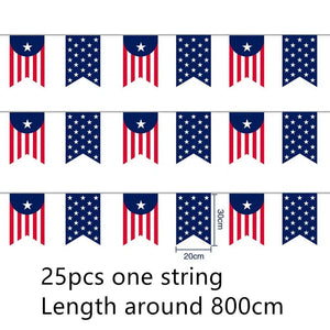USA Flag Bunting Banner Collection - 25Pcs