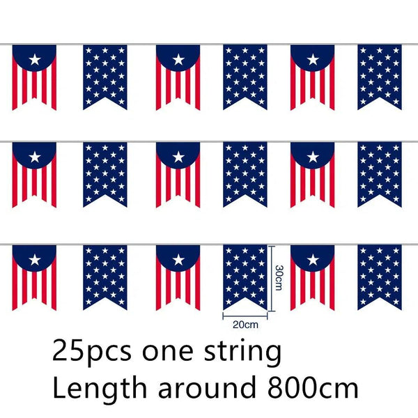 USA Flag Bunting Banner Collection - 25Pcs