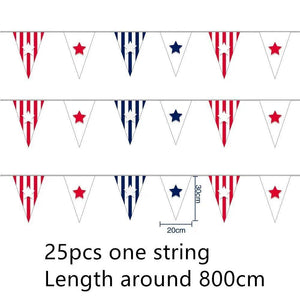 USA Flag Bunting Banner Collection - 25Pcs