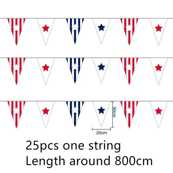 USA Flag Bunting Banner Collection - 25Pcs
