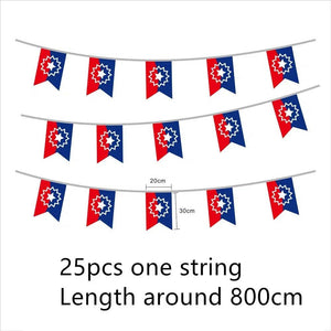 USA Flag Bunting Banner Collection - 25Pcs