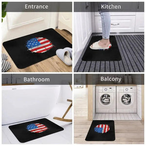 USA Flag Doormat - Welcome Mat for Bath and Front Door