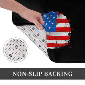 USA Flag Doormat - Welcome Mat for Bath and Front Door