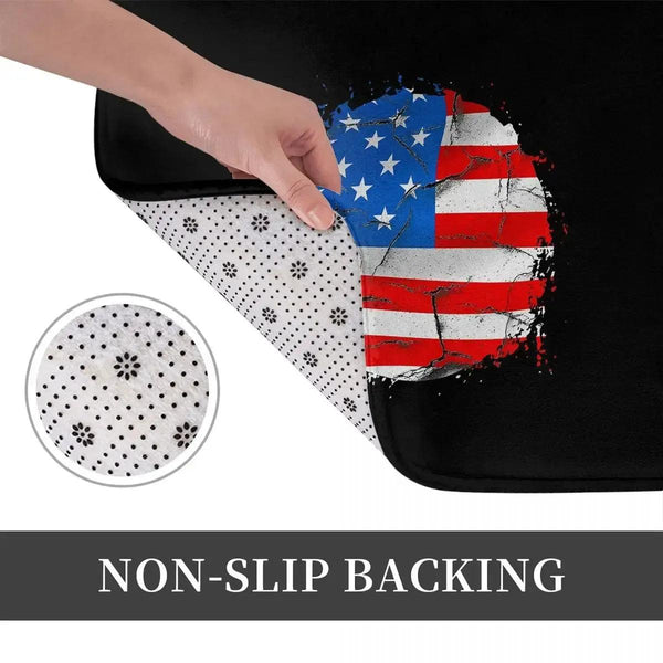 USA Flag Doormat - Welcome Mat for Bath and Front Door