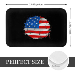 USA Flag Doormat - Welcome Mat for Bath and Front Door