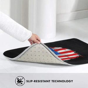 USA Flag Doormat - Welcome Mat for Bath and Front Door