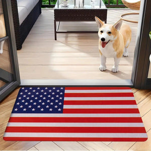USA Flag Doormat - Welcome Mat for Bath and Front Door