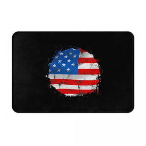 USA Flag Doormat - Welcome Mat for Bath and Front Door