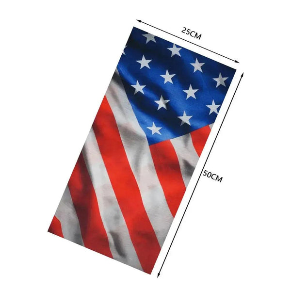 USA Flag Neck Gaiter – Bandana, Face Mask & Headband