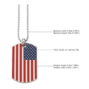 USA Flag Necklace