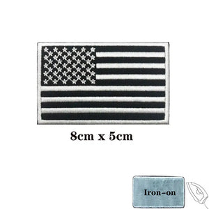 USA Flag Patch - Iron On/Hook & Loop Patch