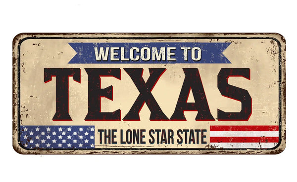 USA Flag & State License Plate Collection - Decorative Metal Tin Signs