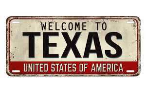 USA Flag & State License Plate Collection - Decorative Metal Tin Signs