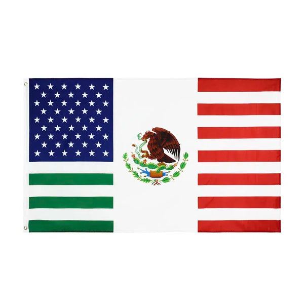 USA Mexico Friendship Flag - 90x150cm(3x5ft) - 60x90cm(2x3ft)