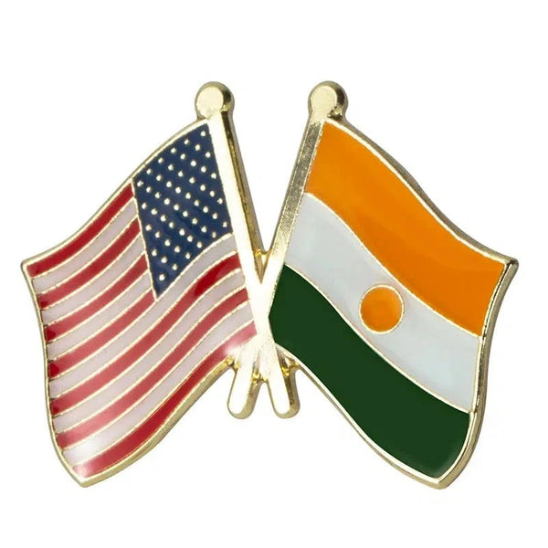USA Niger Flag Lapel Pin - Enamel Pin Flag