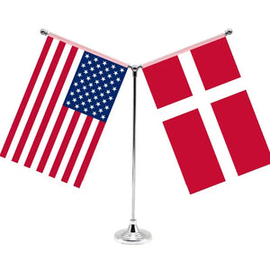 USA Norway Desk Flag - Custom Table Flags (Small)