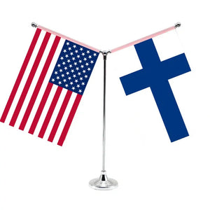 USA Norway Desk Flag - Custom Table Flags (Small)