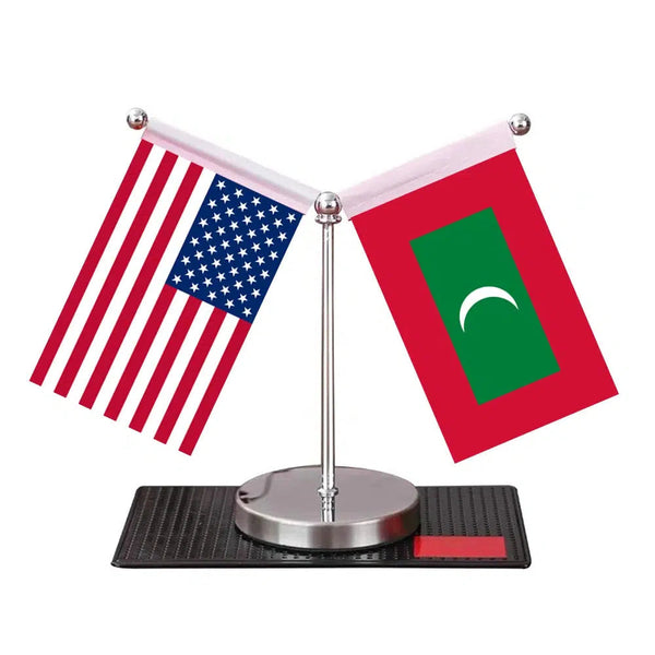 USA Pakistan Desk Flag - Custom Table Flags (Mini)
