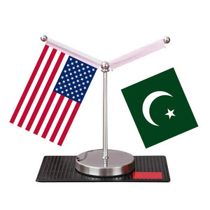 USA Pakistan Desk Flag - Custom Table Flags (Mini)